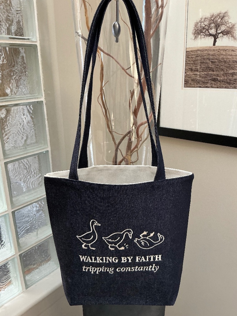 Tote Bag Spiritual Religious Pray Faith. Made in Canada